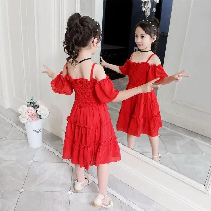 Kidsprincess 드레스 어린이 날 공주 공연 드레스 어린 소녀들을위한 부드러운 원단 무대 쇼 여름 바이럴 유행 패션