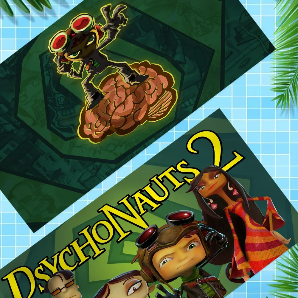 Psychonauts Big Microfiber Beach Towels Quick Dry Towel Sand Beach Towels Pool Towel for Travel Swim Pool Yoga 2