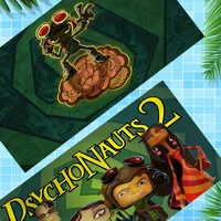 Psychonauts Big Microfiber Beach Towels Quick Dry Towel Sand Beach Towels Pool Towel for Travel Swim Pool Yoga 2