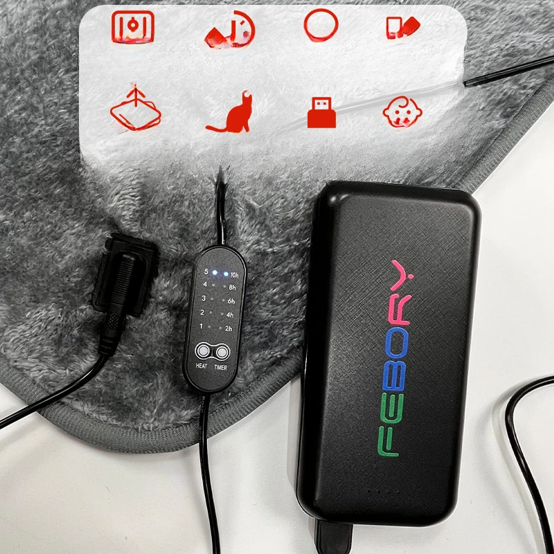 Usb Electric Blanket 5v Dormitory Rechargeable Single Foreign Trade Heated Electric Mattress Home 5 Volt Camping 4
