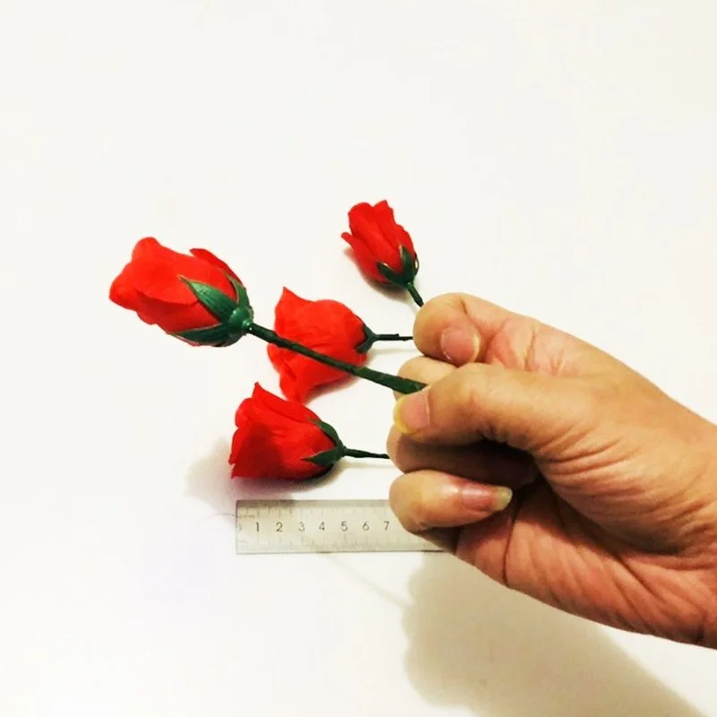 

Fingertip Rose 2pcs,Magic Tricks Magician Prop Satge Close Up Magic Accessories Magia Illusion Kids Toys