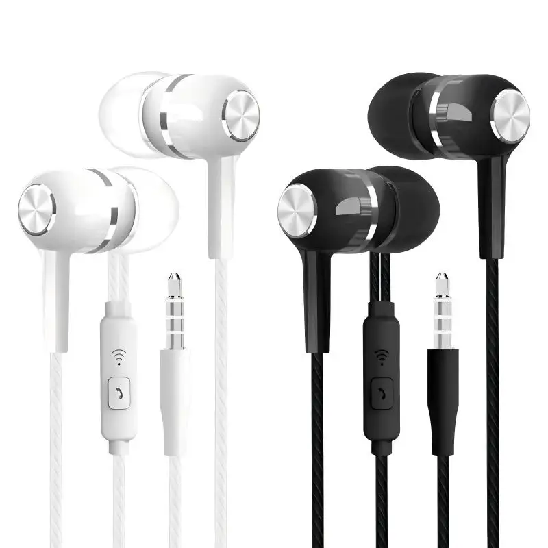 1-8pcs 3.5mm Wired Headphones In Ear Wired Earphones with Microphone Bass HiFi Stereo Earbuds Sports In-line Control For Phones 6