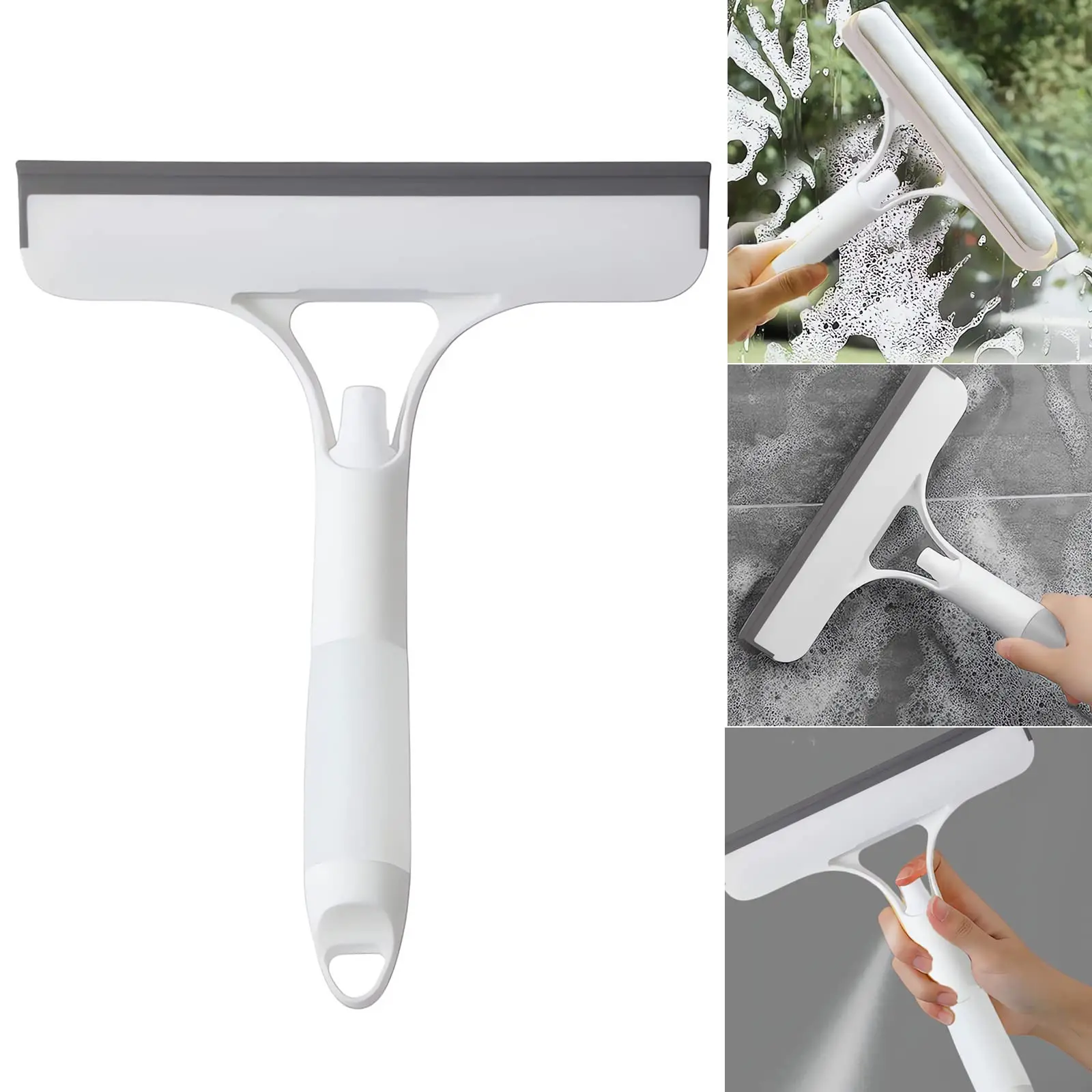 3 In 1 Window Glass Squeegee Multifunctional Cleaning Tools with Sponges  and Spray Car Windshield Washing Brush Tool - AliExpress
