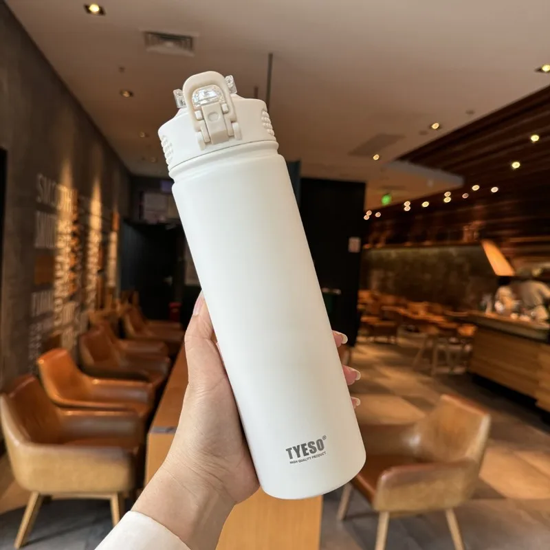 Large Capacity Double Stainless Steel Thermos Mug With Straw Portable Vacuum Flasks Creative Thermal Bottle Tumbler Thermocup