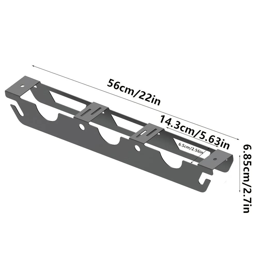Angle Grinder Holder -2/3 Bay with Cord Hanger, Wall mount Bracket for Cutters Polishers, Garage and Workspace 3