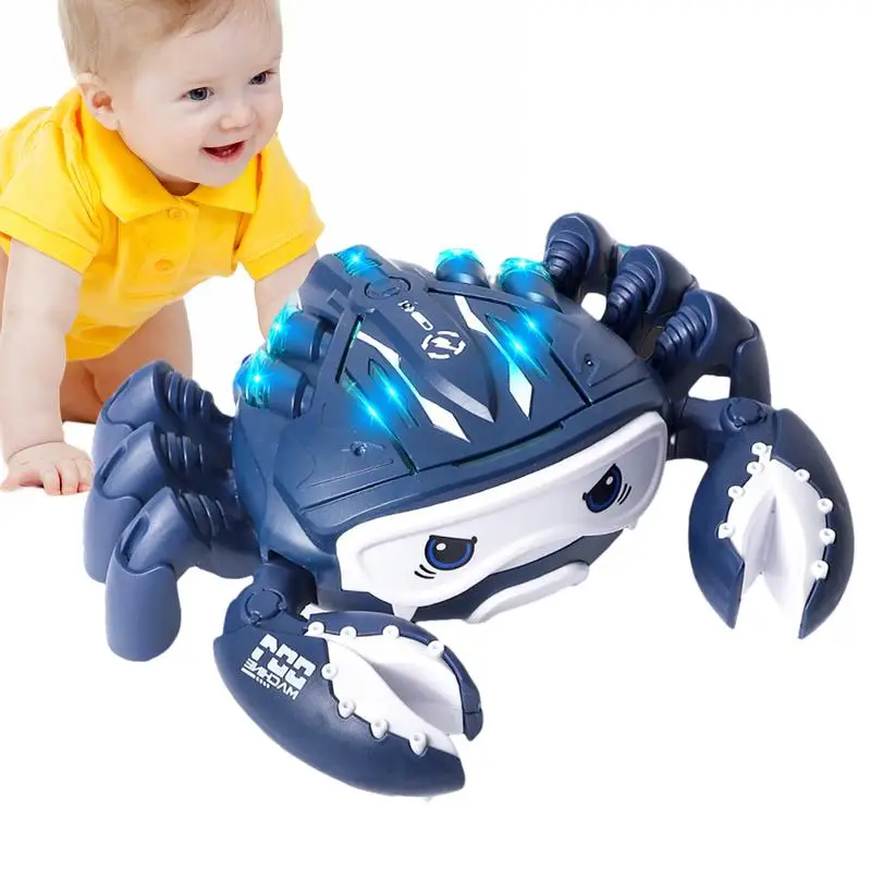 

Walking Crab Mechanical Crab Mechanical Toy Crab With Light And Music Crab Spray Toys With Universal Wheel Gifts For Boys Kids
