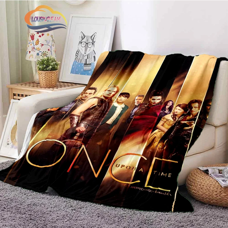 원스 어폰 어 타임 패션 캐시미어 담요, 디지털 프린트 어드벤처 공상 과학 소설 시리즈, 미국 TV 소프트 숄