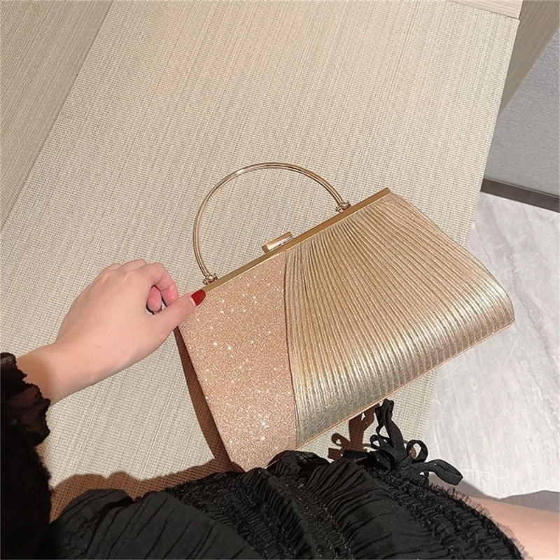 Women Evening Bag Clutch Handbag Shoulder Crossbody Bags Wedding Prom Party Purse with Detachable Chain