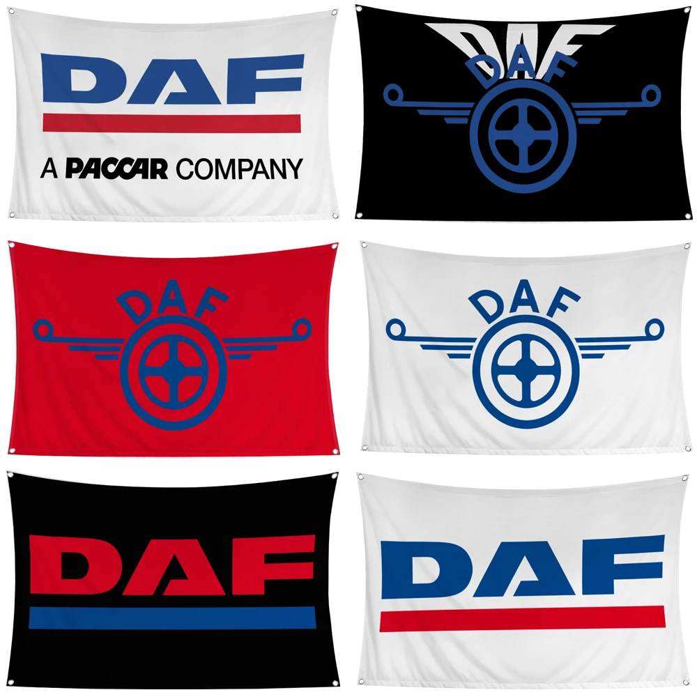 

60x90cm 90x150 DAF Flag Banner Tapestry Curtain Polyester Digital Printed Logo Car Club