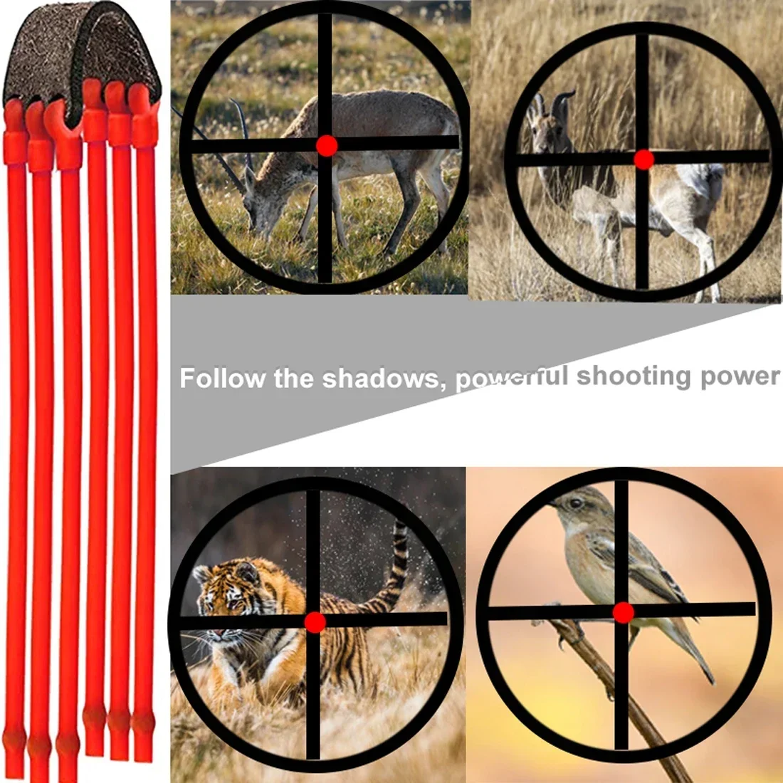 Shoot slingshot accessories Elastic Card Ball Rubber Band Hunting Slingshot Accessories Outdoor Game Pull Belt Fast Rebound Great Power