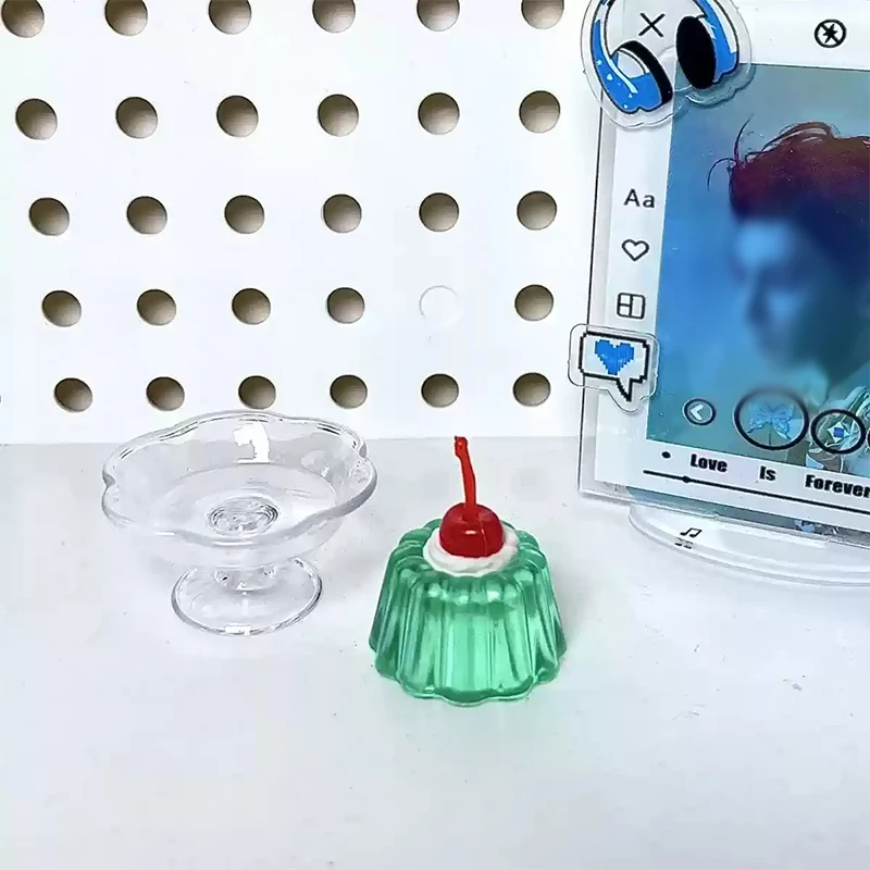 Kawaii Креативний чайний набір Прикраси Симуляція Вишнева газована вода Желе Напій Десерт Клей Модель Готовий реквізит для фотографій Подарунок для дівчат