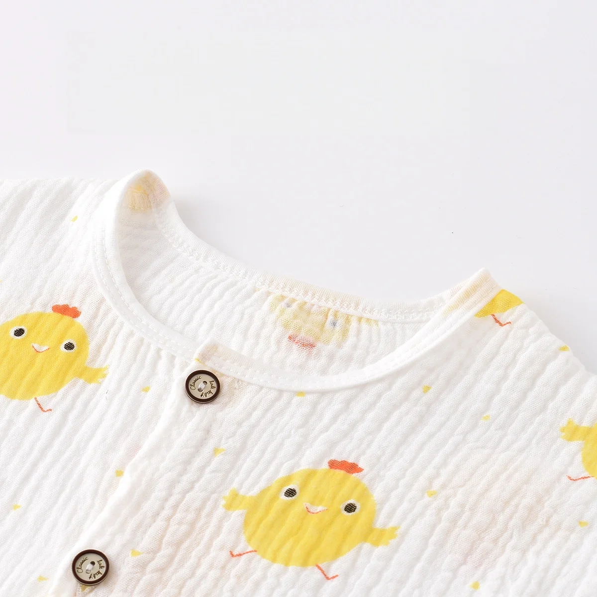 Set Pigiama per Neonati 0-3 Anni, Abbigliamento Primaverile in Cotone Mussolina con Stampe Cartoon, Vestiti Traspiranti per Bambini - immagine 4
