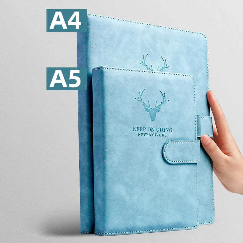 Lot De 4 Carnets A5 Colorés En Cuir PU - Design 'Our Adventure Book', Spirale, Papier De Qualité Pour écriture