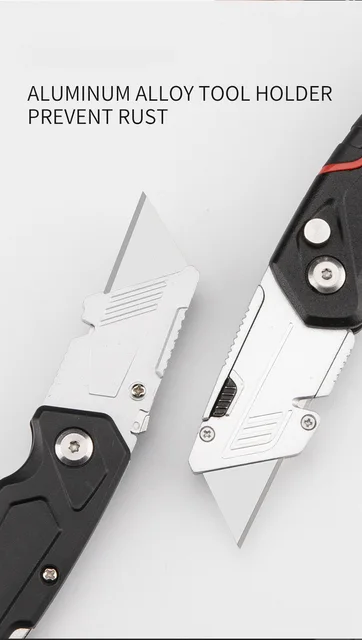 Utility Knife Heavy Duty Multifunctional Electrician Cutting Blade  Telescopic Folding Industrial Grade Knife Holder - AliExpress