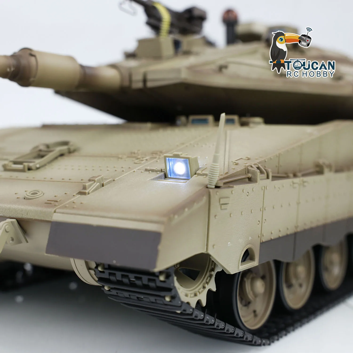 헝롱 1/16 RC 전투 탱크 IDF 메르카바 MK IV 3958 배럴 리코일 시뮬레이션 조명 사운드 군용 차량 팬저 모델 TH22643