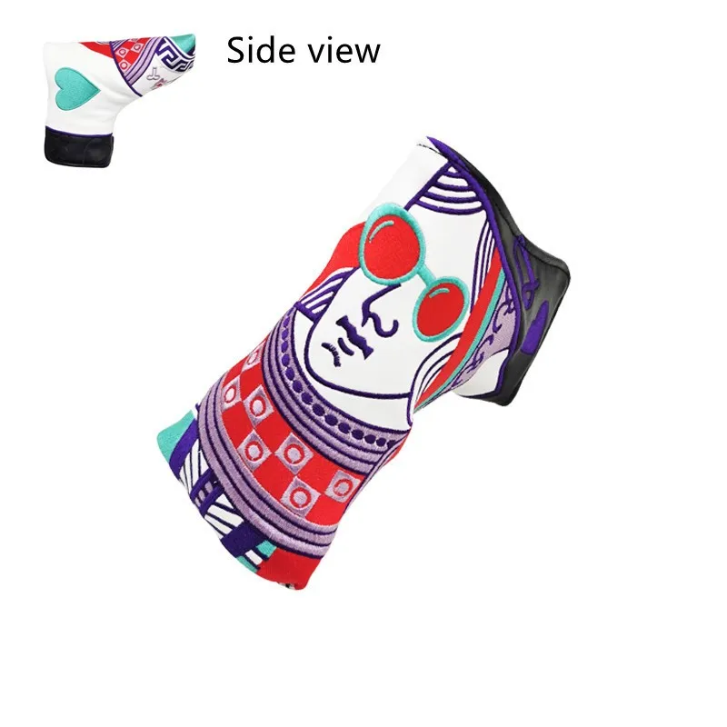 Golf Putter Cover Magnetic Closure PU Leather Golf Putter Headcover Accessories Club Head Cover