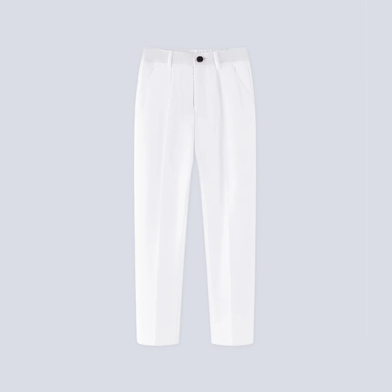 Children's Suit Trousers Boys Black Navy Straight Trousers Kids Campus Performance Piano Pants