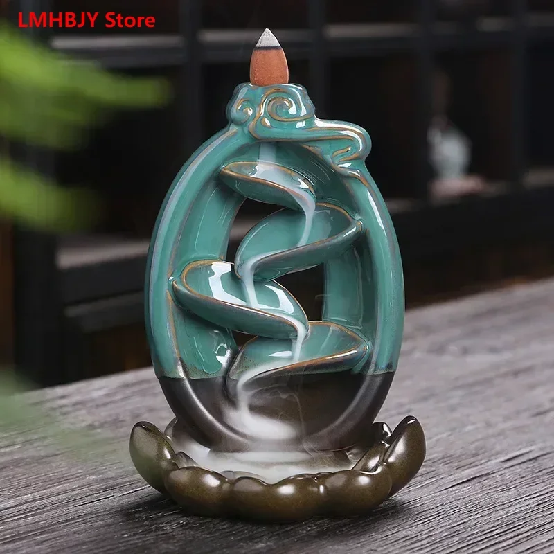 

LMHBJY Creative Backflow Aromatherapy Stove Multiple Aromatherapy Stoves, Office and Home Zen Decorations