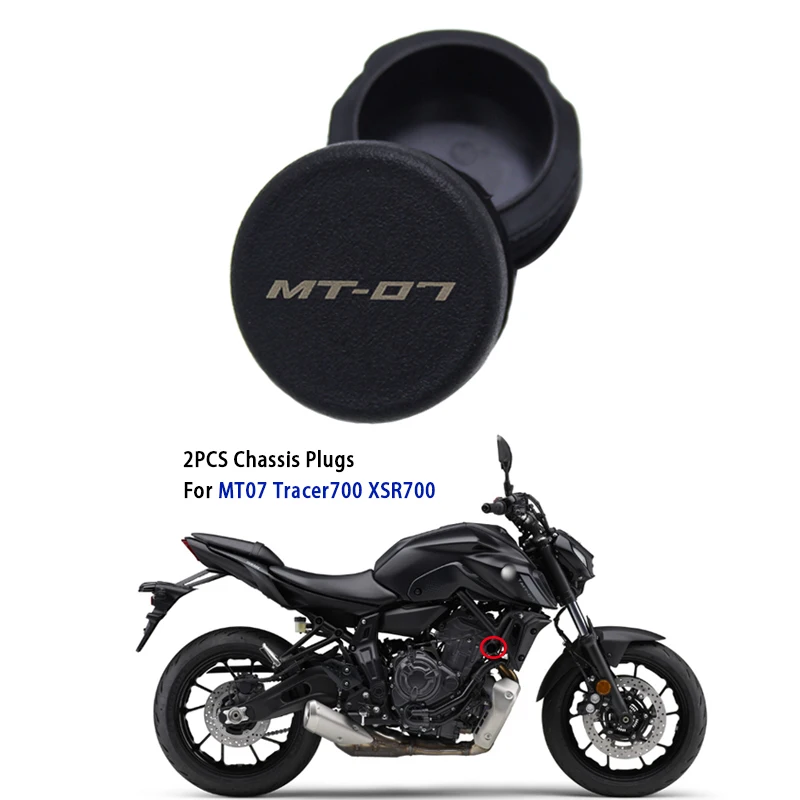 

For Yamaha MT07 Tracer700 XSR700 Frame Hole Cover Caps Plug Frame MT 07 Tracer 700 XSR 700 2013-2021 2018 2019 2020 Motorcycle