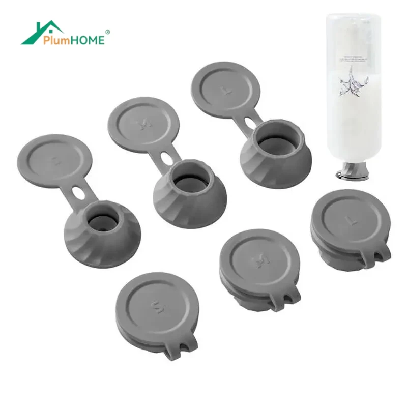 3pcs Inverted Bottle Cap Bottle Emptying Caps Kit Inverted Caps Flipping Set 3 Sizes Adapters bottle cap adapter