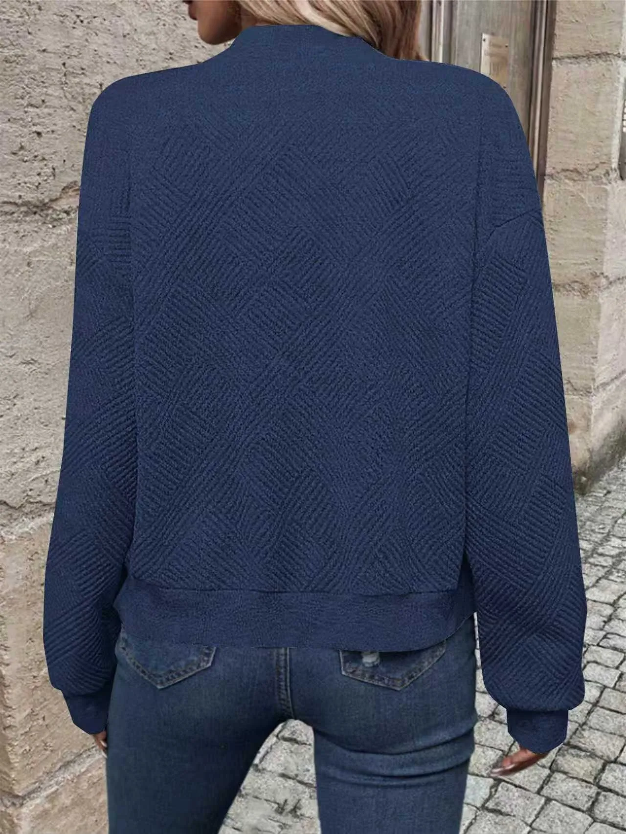 أزياء الملابس النسائية للتجارة الخارجية عبر الحدود وسترة نسائية غير رسمية على طراز سحاب من أوروبا وأمريكا وجنوب شرق آسيا