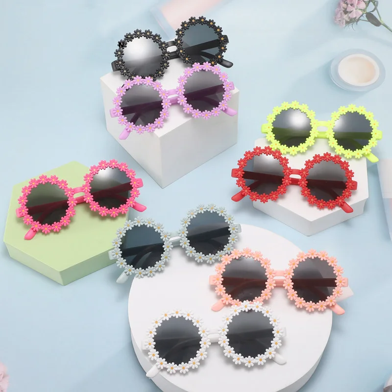 

Fashion Round Sunglasses Children Flowers Shaped Sun Glasses Boy Girl Sport Shades Glasses UV400 Outdoor Sun Protection Eyewear