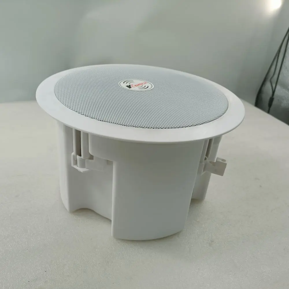 KNTECH 액티브 천장 스피커 SIP 네트워크 PA 시스템 (7W IP POE 공급) 통신 제품