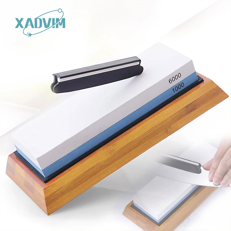 

Knife Sharpening Stone Kit 2 Side Whetstone 240-8000 Grit Honing Wet Stone Waterstone Antislip Base Angle Guide Flattening Stone