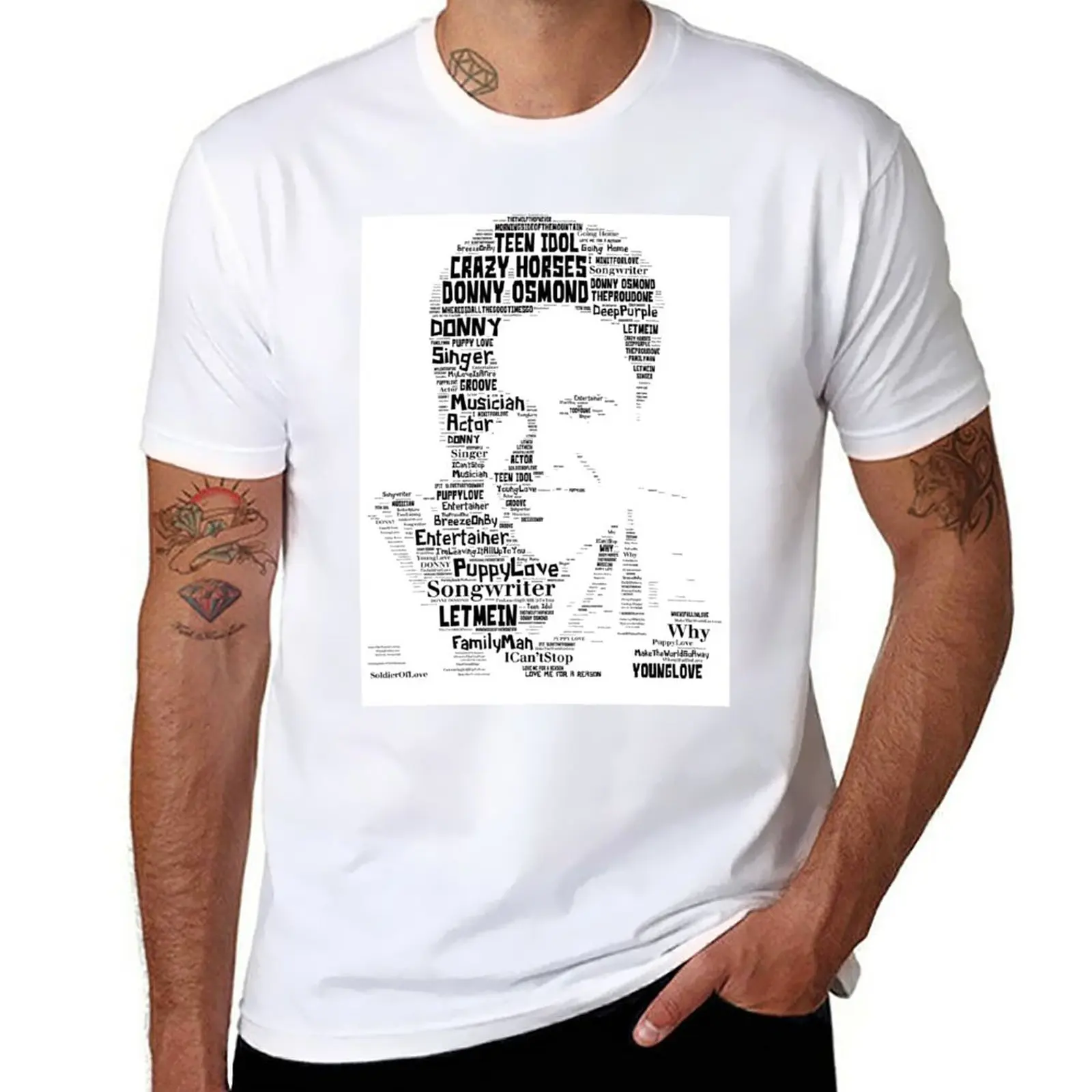 Donny Osmond T-Shirt quick-drying boys whites tops men t shirt