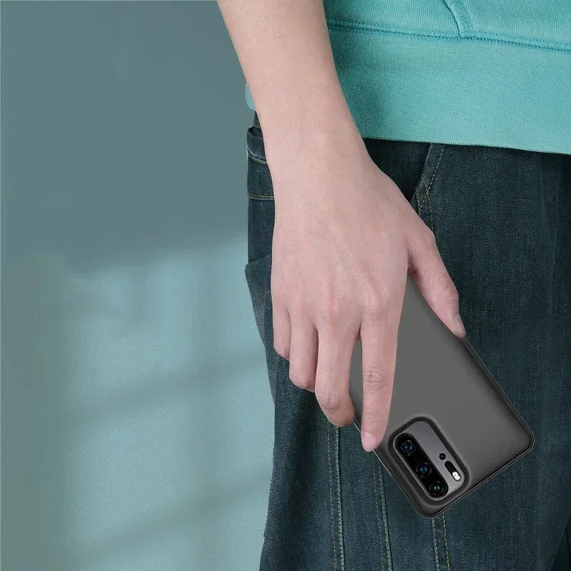 외부 백업 배터리 충전기 케이스, 화웨이 P30 프로용 보조배터리 충전 커버 케이스, 6500 mAh, 6800mAh