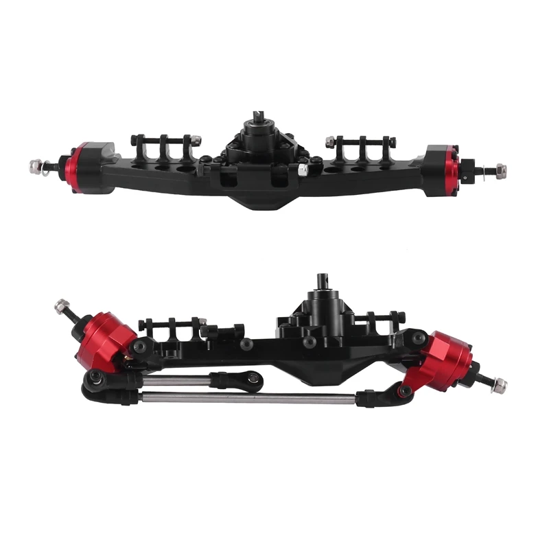 Treal SCX10 III Front Axle Aluminum 7075 Straight Axles - CNC Billet For Axial SCX10 III CJ7 Bronco