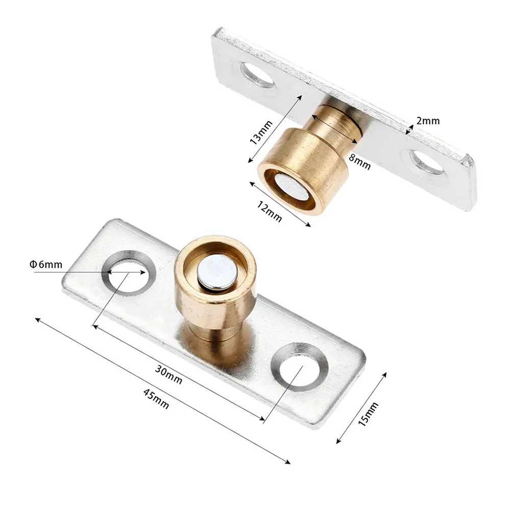 Practical Sliding Door Guide Locator Metal Parts Replacement Swing Stop Hardware Home Improvement Slides Door Stopper
