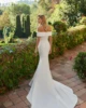 LORIE Elegant Ivory Wedding Dresses Off Shoulder Mermaid Draped Simple Bride Prom Gown 2024 Bridal Gowns Vestidos De Novia 2