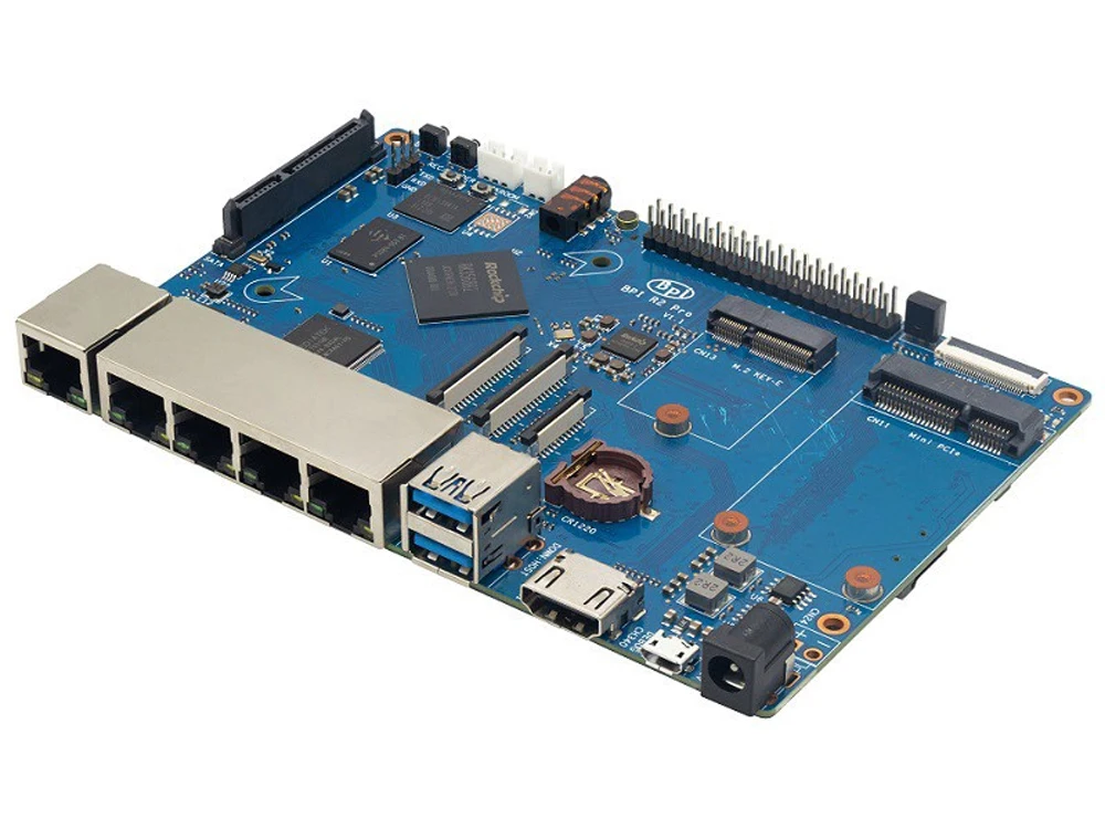 Banana PI BPI-R2 Pro Smart Router Board Rockchip RK3568 2GB LPDDR4 Support PCIE