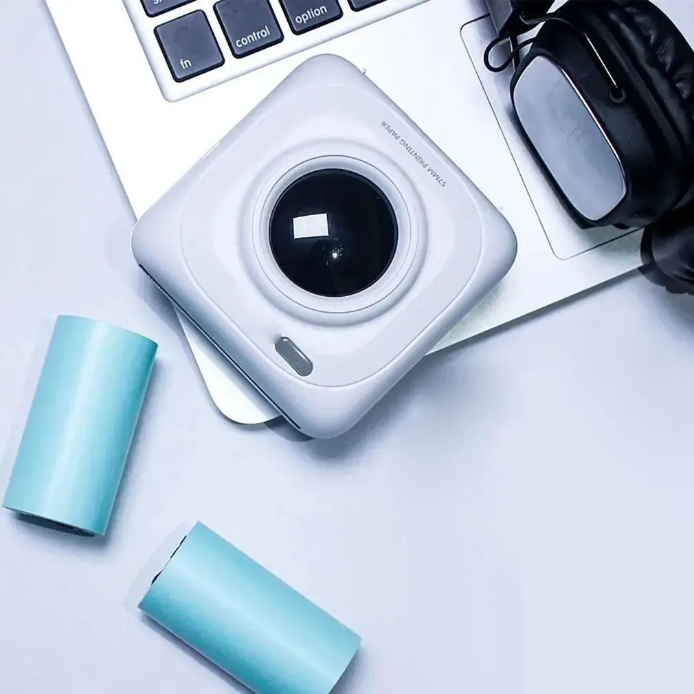 Thermal Paper Roll 3 Roll Printable Sticker Paper Direct Thermal Self-adhesive 57*30mm for PeriPage A6 Pocket Thermal Printer
