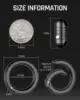 TIMULTI Round Carabiner Clip,and Magnetic Quick Release Keychain,Detachable Rotatable Key Chain Connector 4