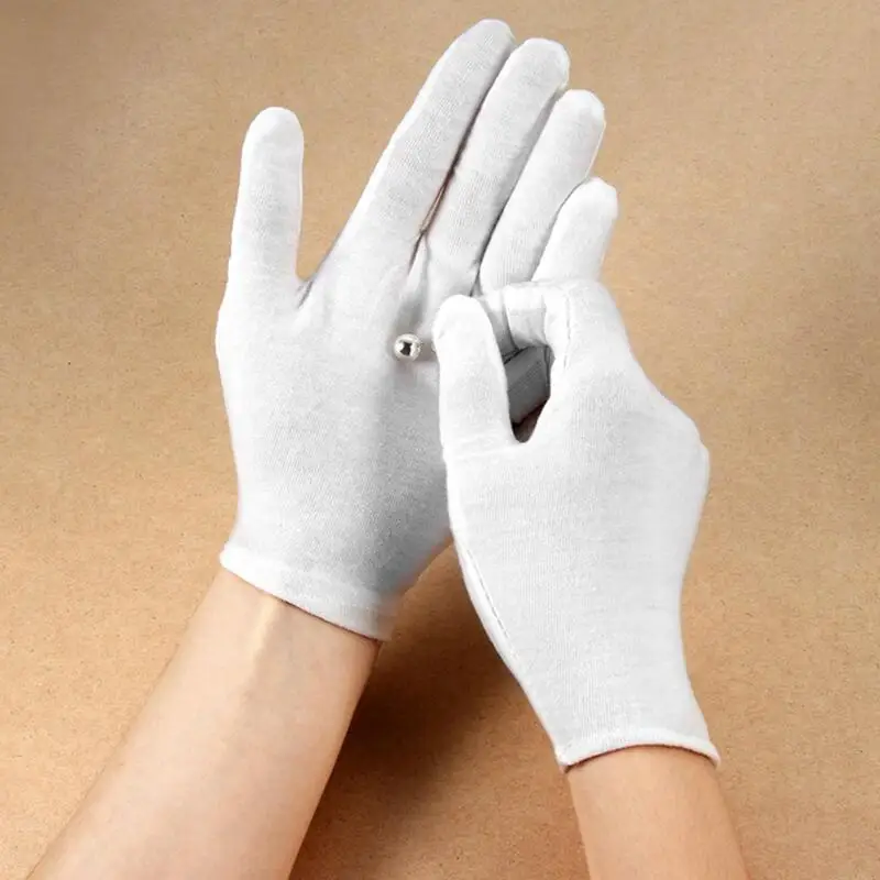12Pairs Cotton Work Gloves for Dry Hands