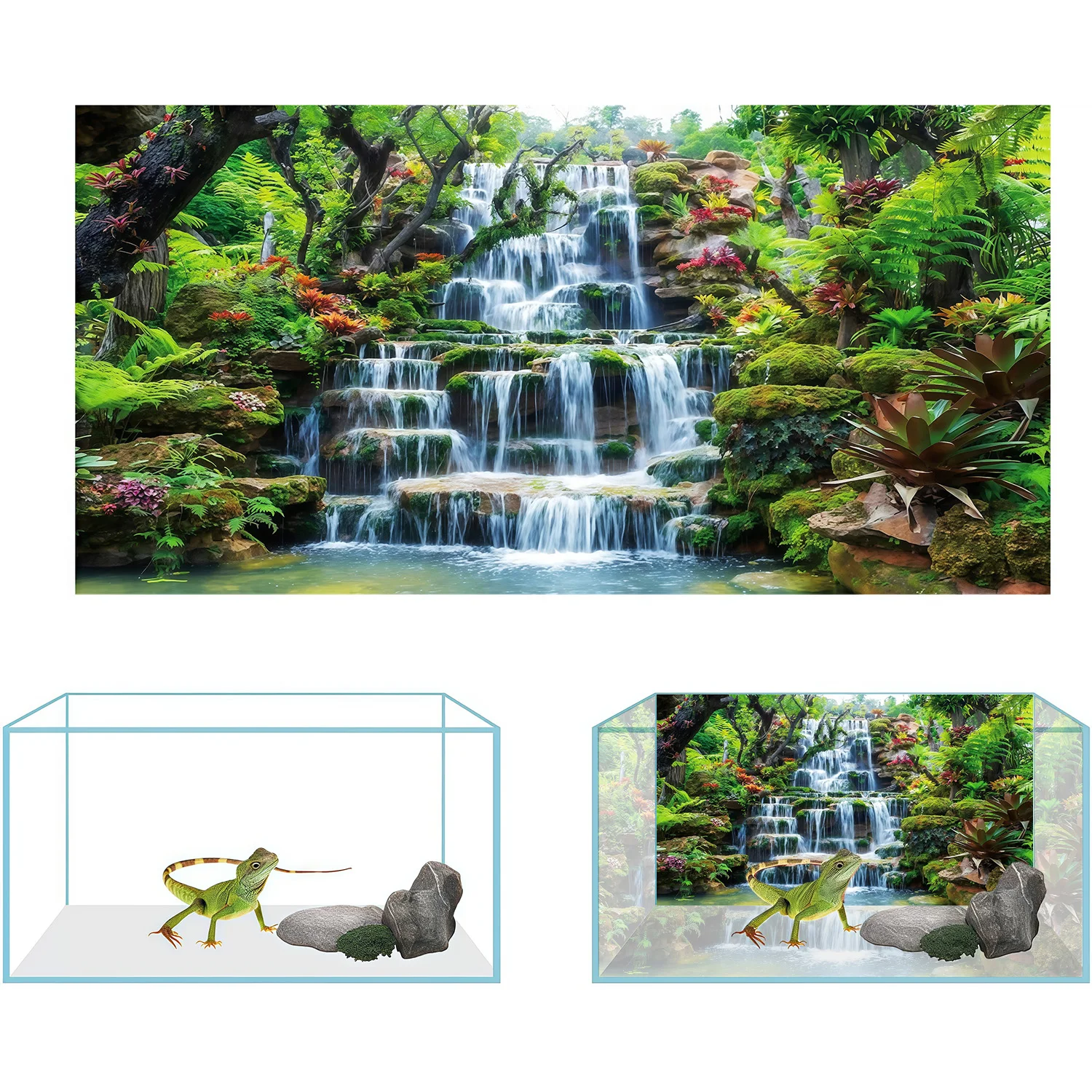 Rainforest Aquarium Background Sticker 6