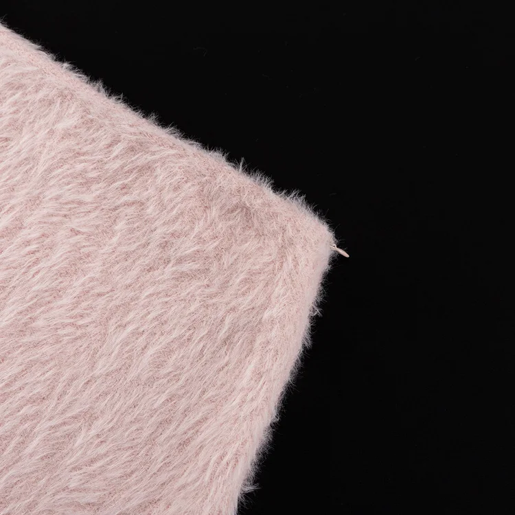 TRAUXY Autumn Winter Plush Knitted Suit Women's Long Sleeve O-Neck Pullover Top Long Skirts Two Piece Sets Solid Female Elegant