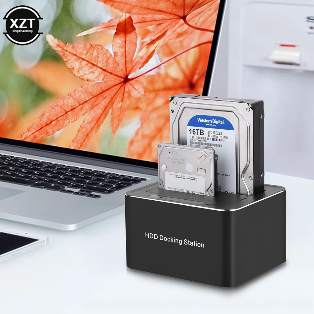 Usb 3.0 Hard Disk Base 2.5/3.5 Pollici Computer Hard Disk Enclosure Copy Clone Dual Sata Hard Disk Enclosure Eu/Us/Uk