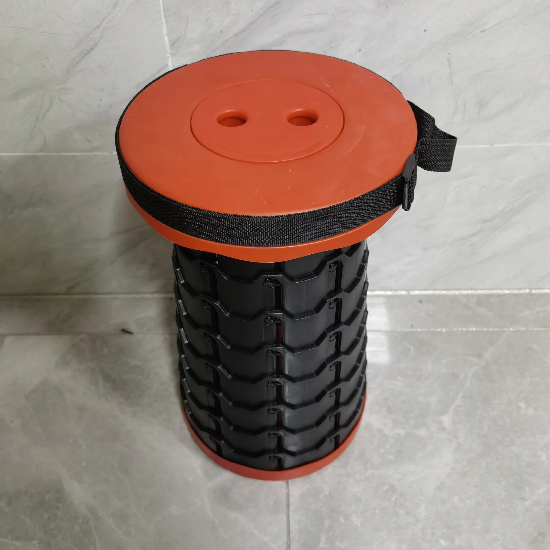 Folding Stool 1 Pc Travel Portable Outdoor Adjustable Retractable for The Elderly