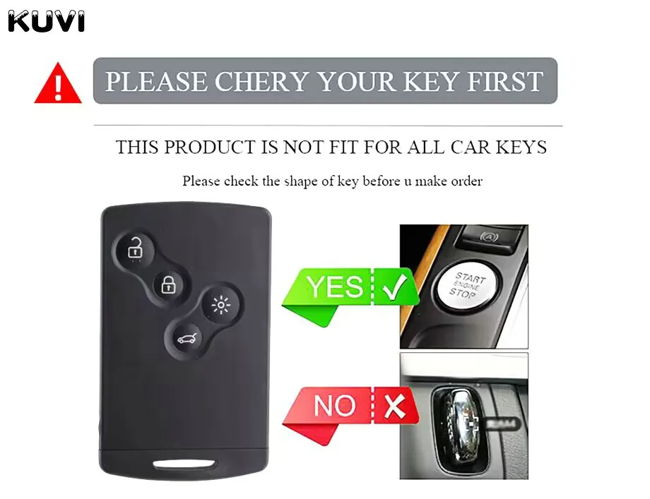 Car Key Case For Renault Megane 2 3 Clio Scenic Duster Kaptur Captur Logan Laguna Zoe Koleos Danilo Nema Fluence key case