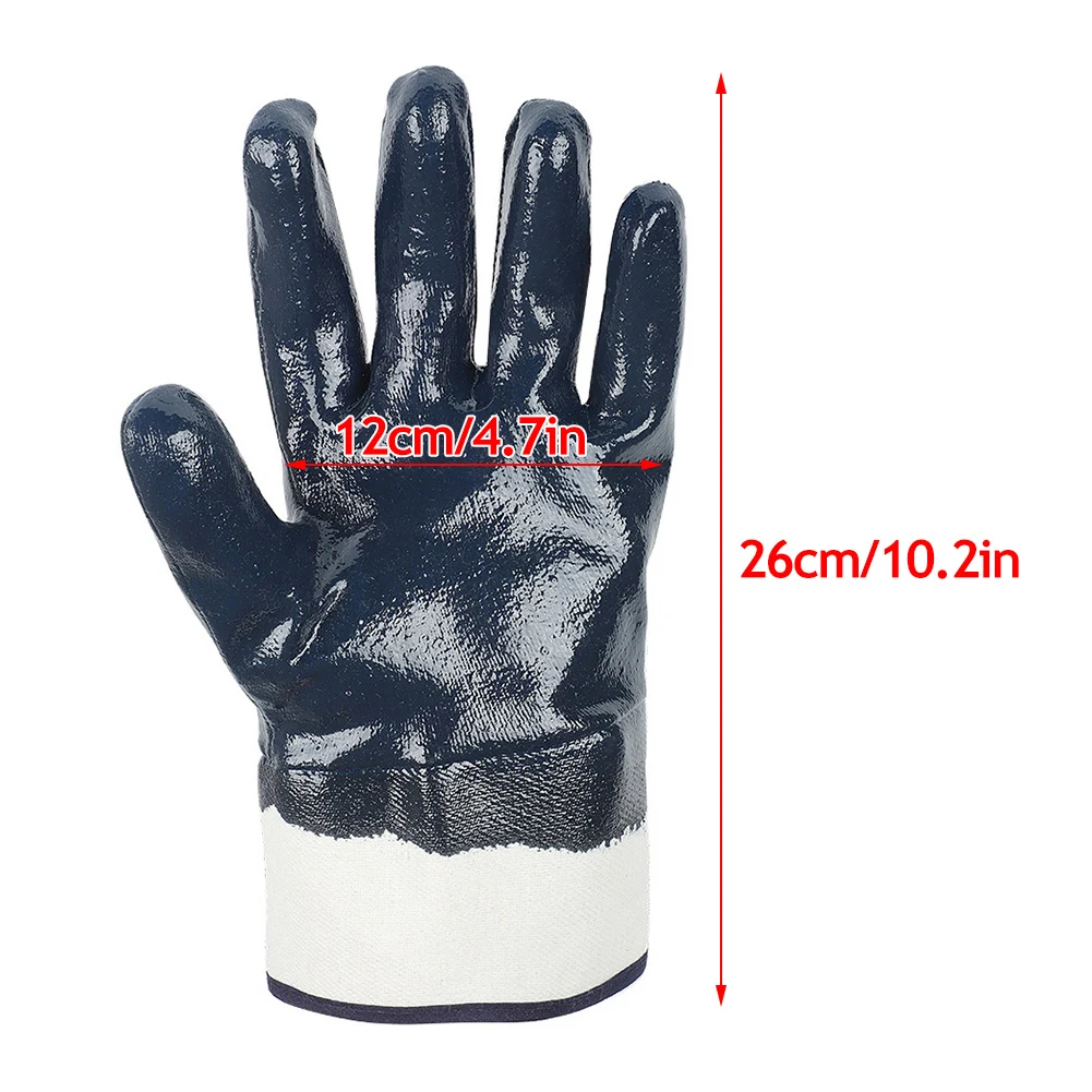 Rubber Impregnated Wear-Resistant Oil-Resistant Waterproof Non-Slip Work Gloves Full Hand Nitrile Rubber Protective Gloves