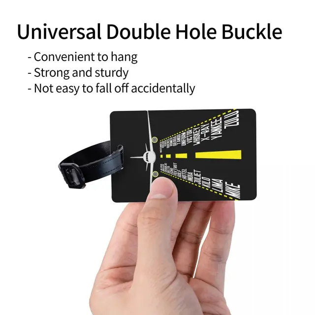 Etiquetas de bagagem personalizadas para pilotos