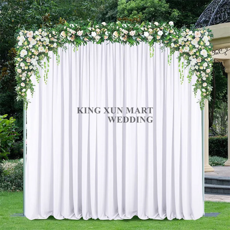 

3X3M Black Color Panel Polyester Wedding Backdrop Curtain Seamless Stage Background Event Party Backdrops Decoration