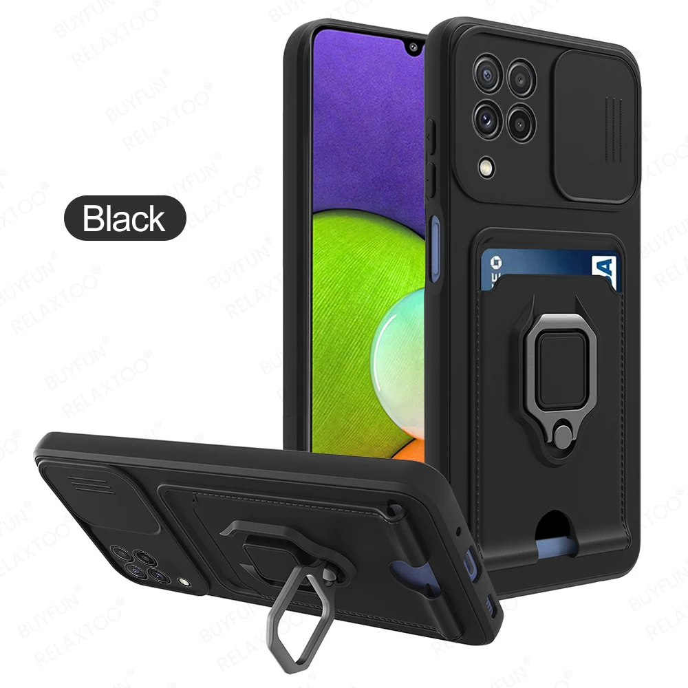 samsung silicone cover Push Pull Camera Protector Case For Samusng A 52s 02 12 22 32 72 31 51 71 Sumsung A 21 20 30 50s M22 M12 Shockproof Cover Fundas samsung flip phone cute