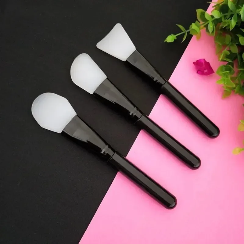 1pc Silicone Mask Brush, Makeup Beauty Brush Handle Diy Soft Head Mask Stick Adjustment Stick Soft Facial Mask Face Care Tool 1