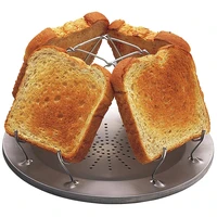 Support de cuisson portable pliable en acier inoxydable pour camping, barbecue, pique-nique et randonnée 2