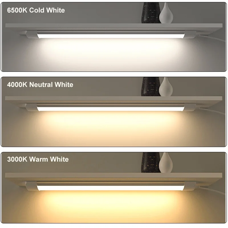 Description Picture 3 of itemLed Tube Lights 85V-265V 3 Color High Brightness Lamp 20W For Kitchen Wall Cabinet Lamp 60cm Indoor Bedroom Closet LED Lights