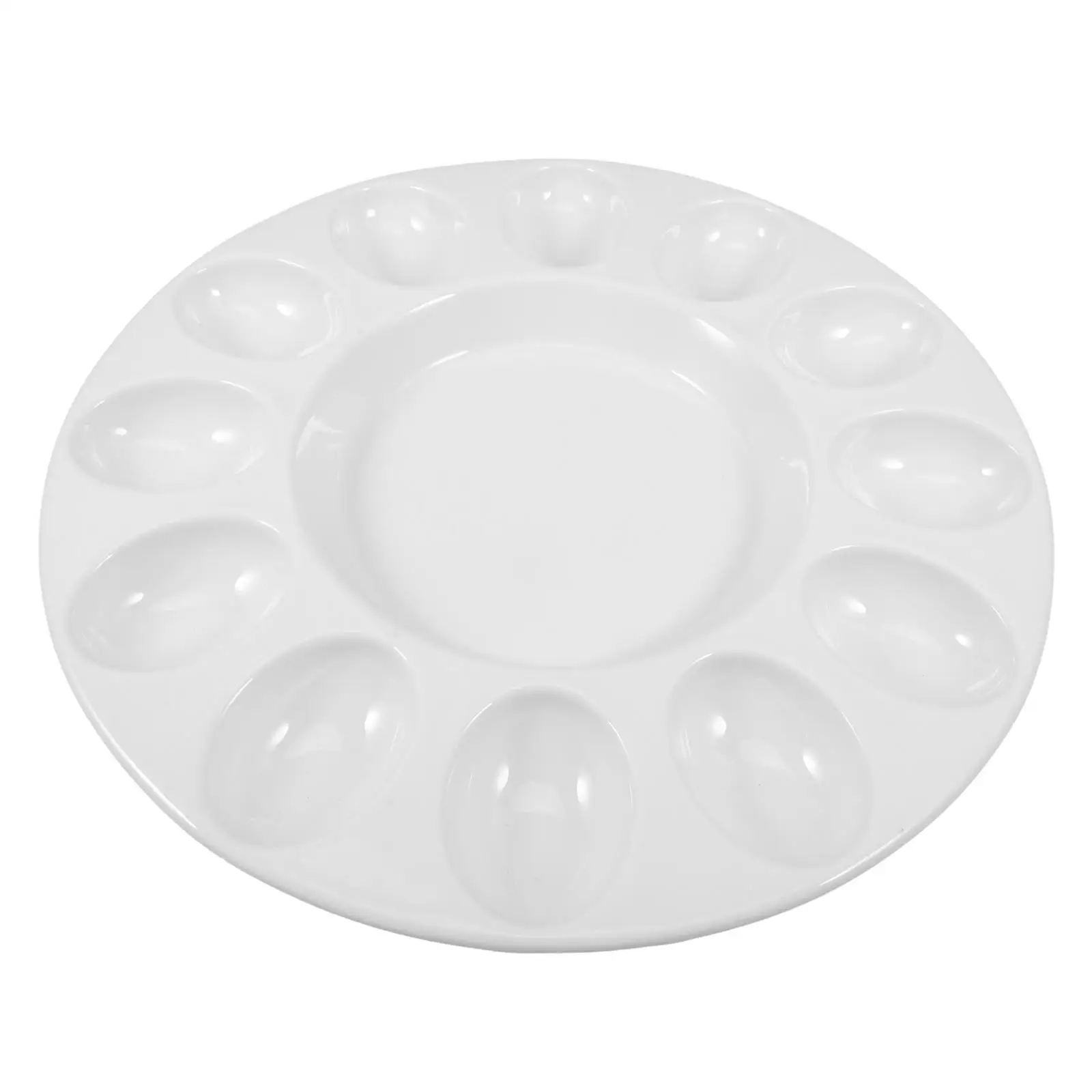 Easter Egg Tray Deviled Platter Ceramic Dish Basket with Cover Devilled Eggs Holder Ceramics Cake Pans 3
